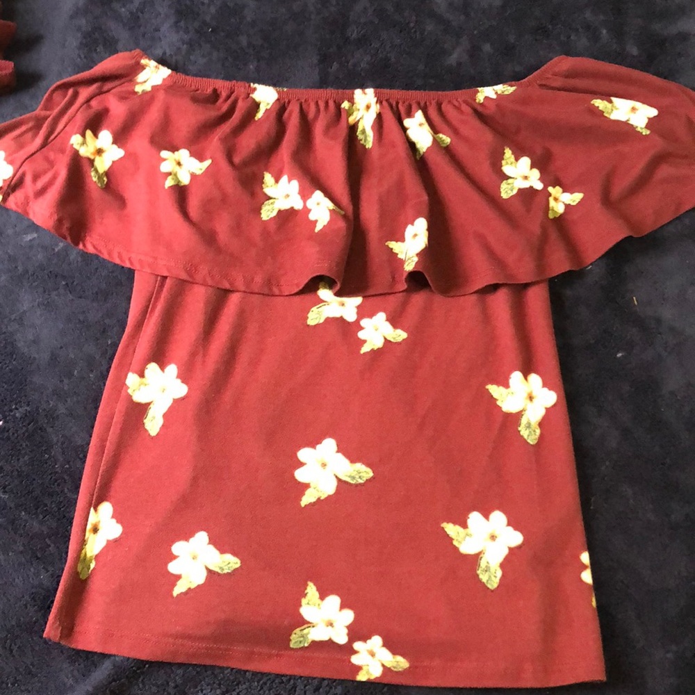 Burgundy Crop Top